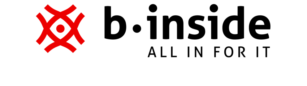 B inside logo 2024 black red